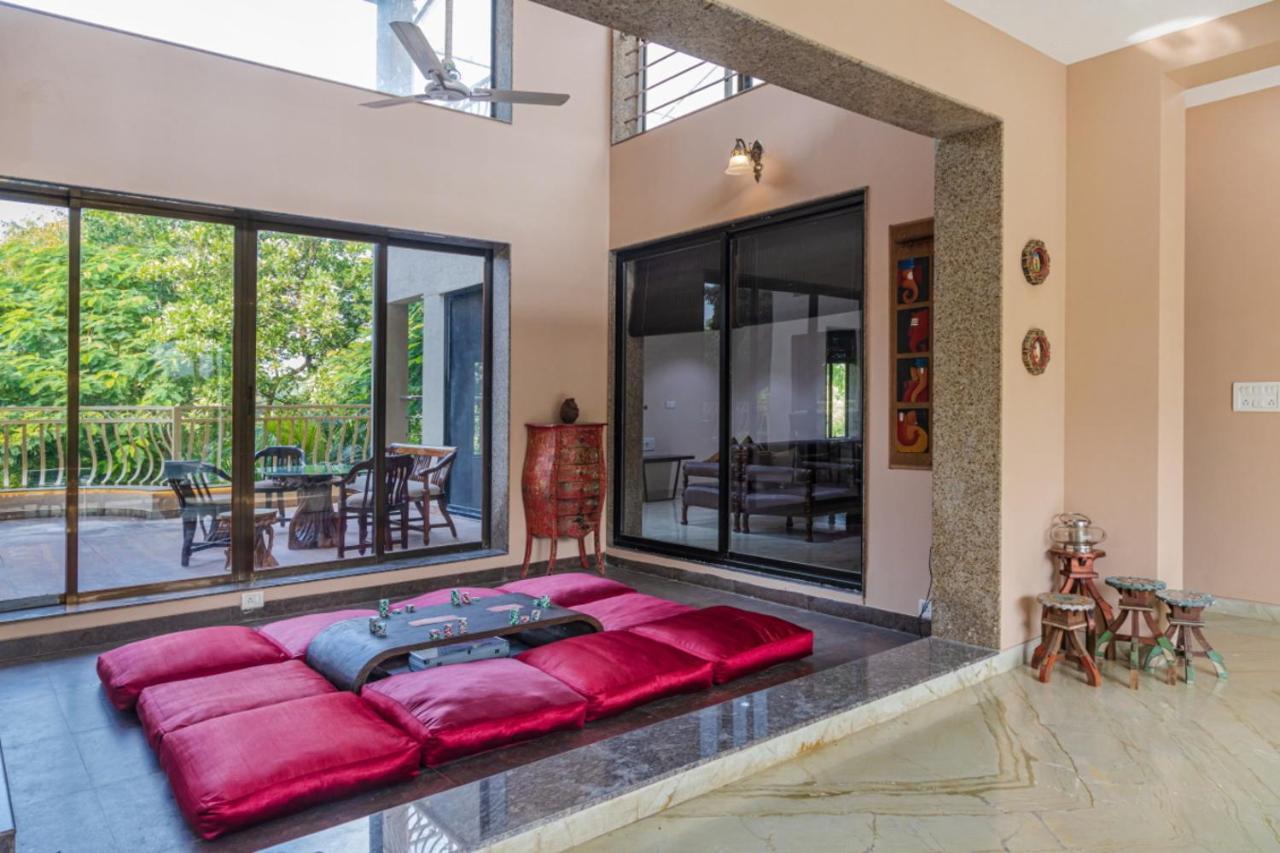 Saffronstays Aura, Alibaug - Luxury Pool Villa With A Game Room And Spacious Lawn Alībāg Extérieur photo